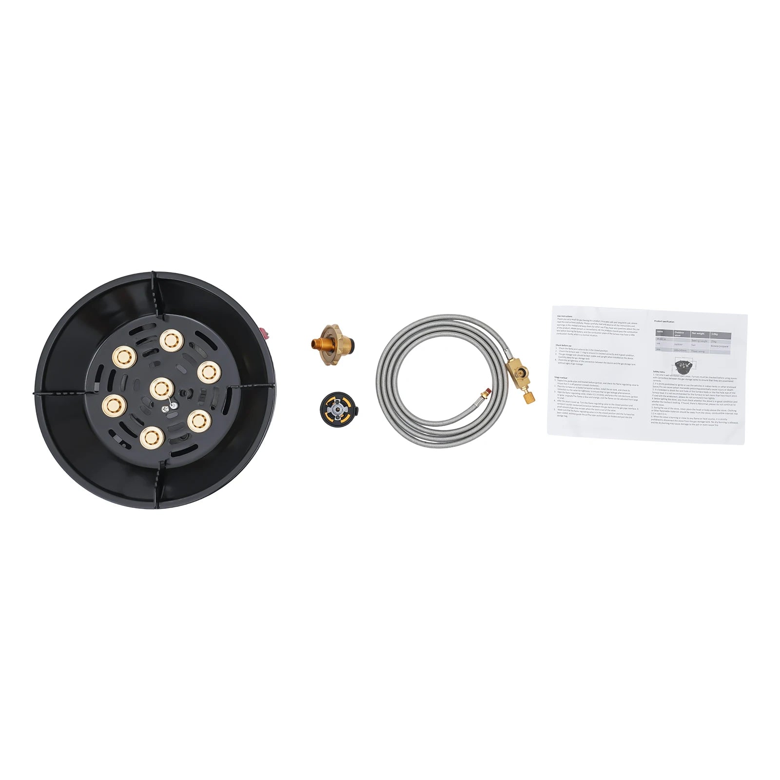 7-Core Camping Stove High-Power Strong Fire Portable Tourist Gas Burner Windproof Electronic Ignition Camping Equipment 21000W