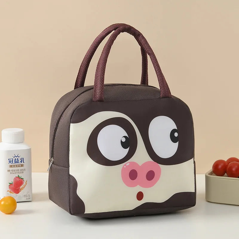 Cartoon Animals Kids Insulated Lunch Bag with Free Shipping - Smarsty