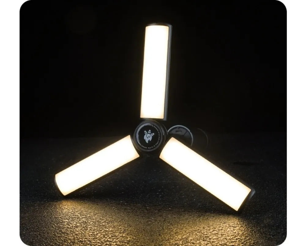 Upgraded Camping LED Telescopic Flashlight with Tripod Rechargeable Emergency Lamp Outdoor Portable orch Light Table Lamp Tent by Smarsty