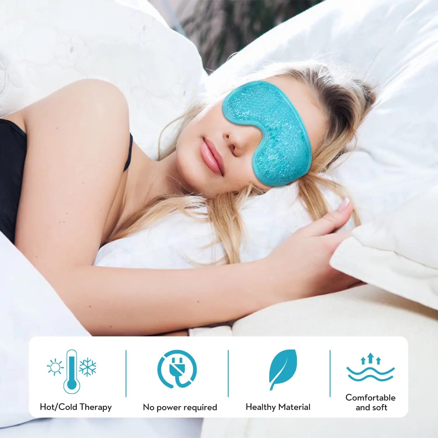 Cooling Gel Eye Mask for Puffiness Relief and Comfort - Smarsty