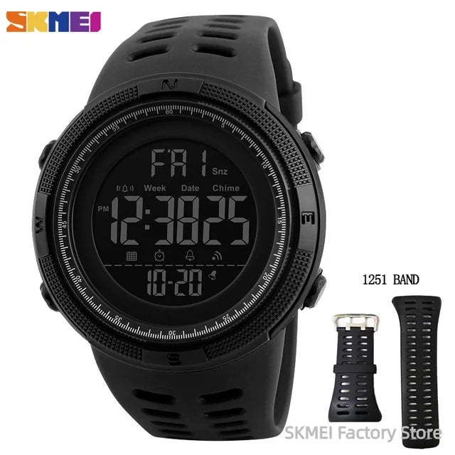 SKMEI 1251 Waterproof Digital Sports Watch for Men - Smarsty