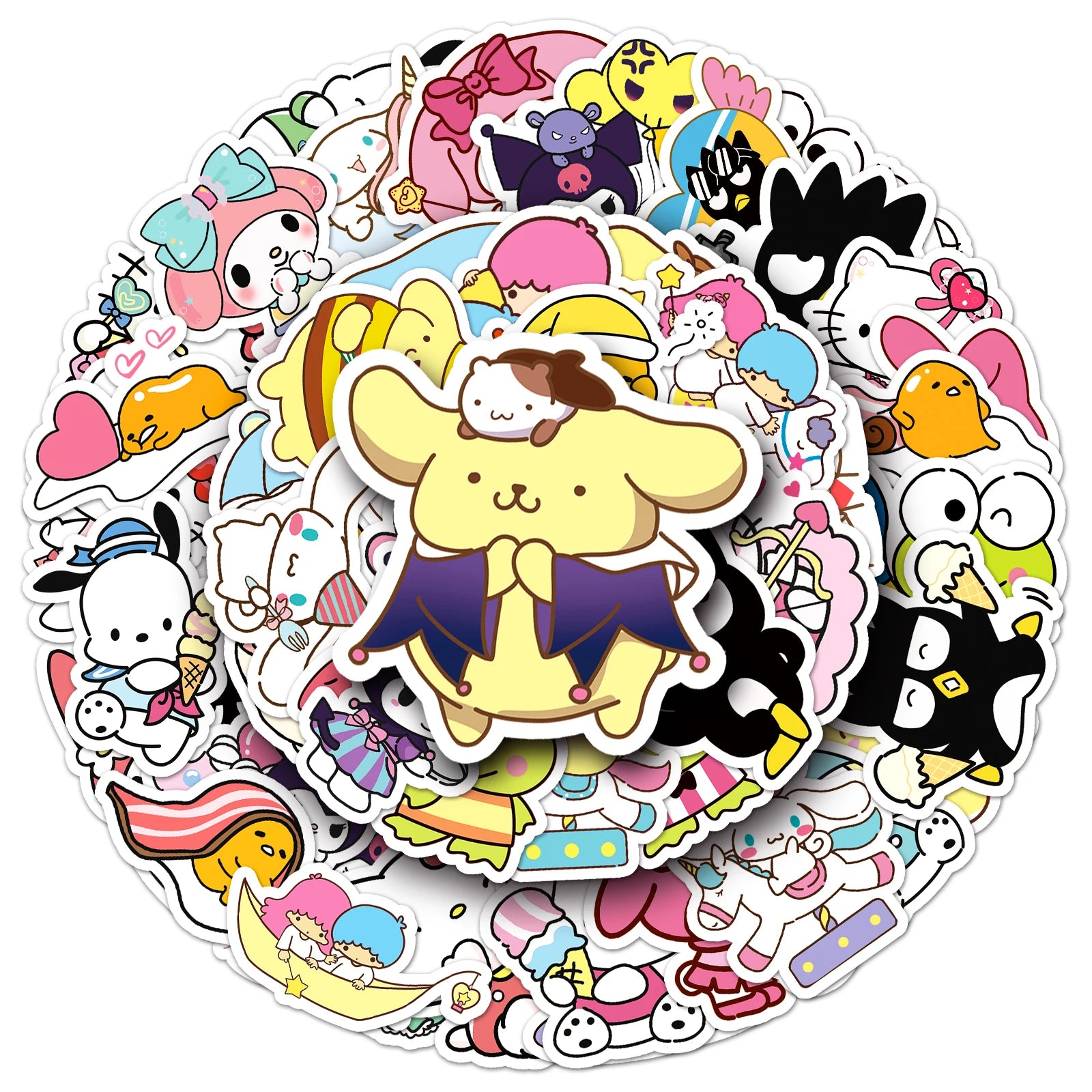 MINISO Cute Sanrio Family Stickers for DIY Projects - Smarsty