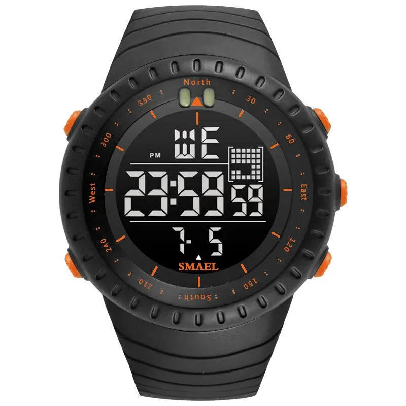 SMAEL Waterproof Digital Sports Watch with Big Dial - Smarsty