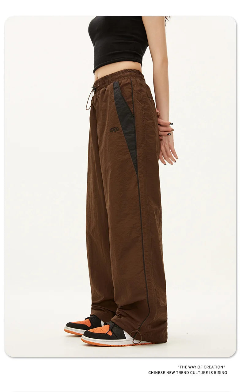 Women Casual Joggers Pants Fashion Streetwear Oversized Sports Wide Leg Pants Hip Hop Y2k Sweatpants High Waist Baggy Trousers - Smarsty