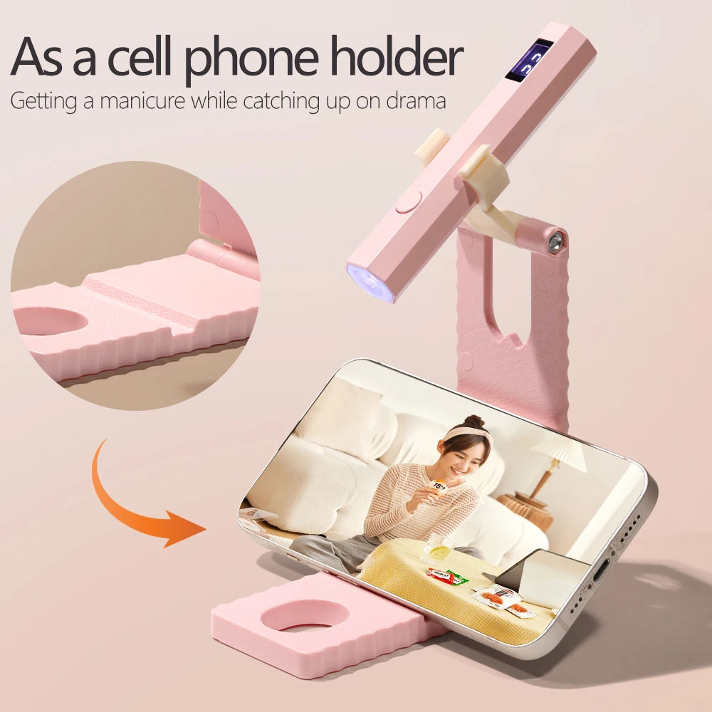 Mini UV Nail Lamp for Gel Polish Curing at Home - Smarsty