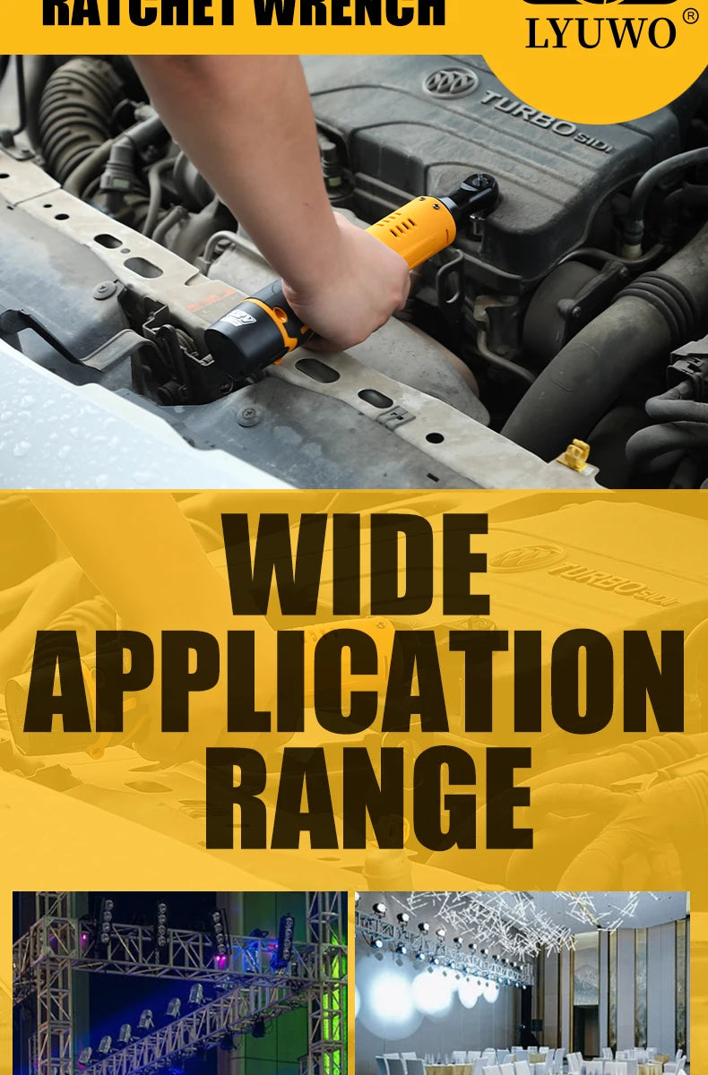 LYUWO Rechargeable Electric Ratchet Set for Easy Auto Maintenance - Smarsty