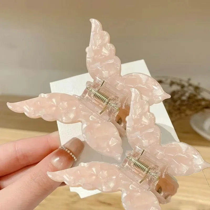 Butterfly Acetate Hair Clip Lightweight Gradient Tie Dye - Smarsty