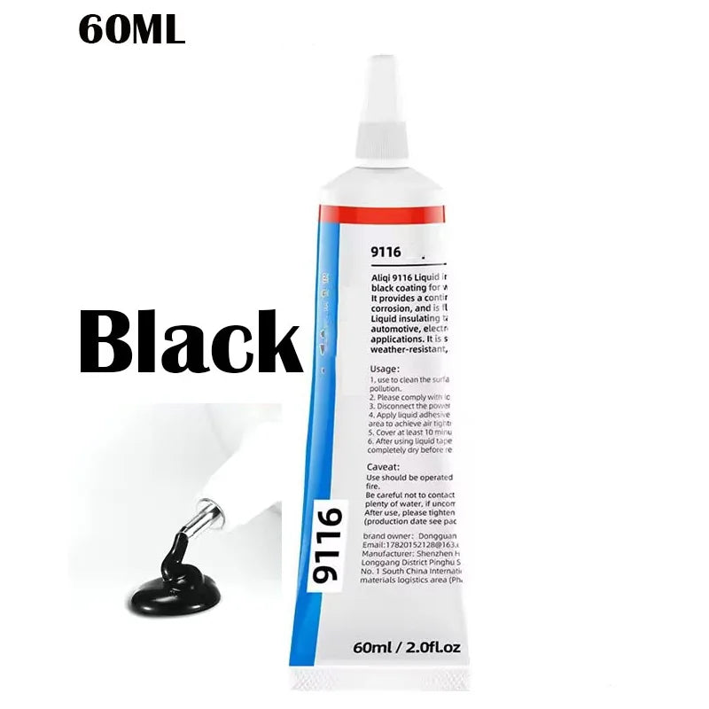 Liquid Waterproof Electrical Tape Epoxy Resin Black Glue Quick Drying Sealant For Wires And Cables Home Use Fix Line Glue - Smarsty