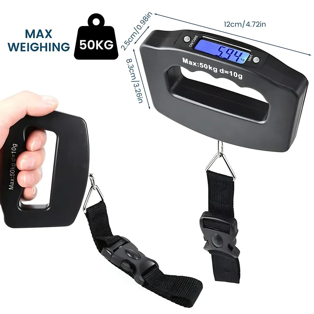 Digital Luggage Scale with Backlit Display for Travel - Smarsty