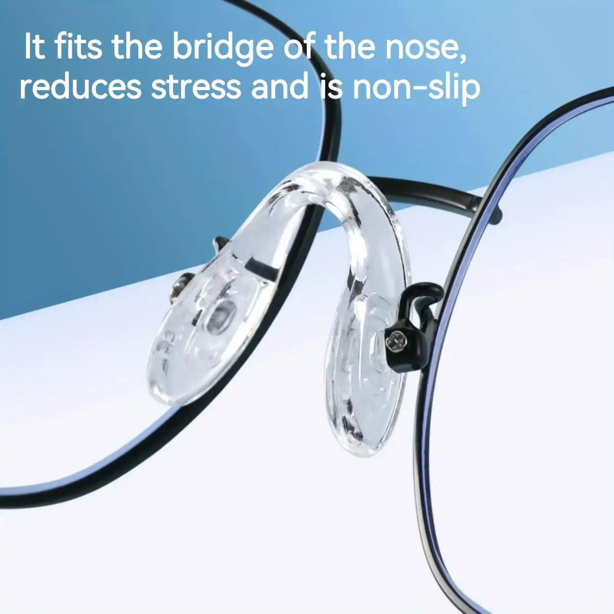 1/2/4pc Ultra-Soft Silicone Eyeglass Nose Pads Comfort Fit Glasses Frame Accessories Anti-Slip Nose Pads for Sports & Daily Wear