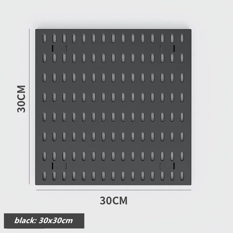 Punch-free Hole Board Vertical Desktop Wall Hanging Office Desk Storage Shelf Reading Room Desktop kitchen Bathroom Storage Rack by Smarsty