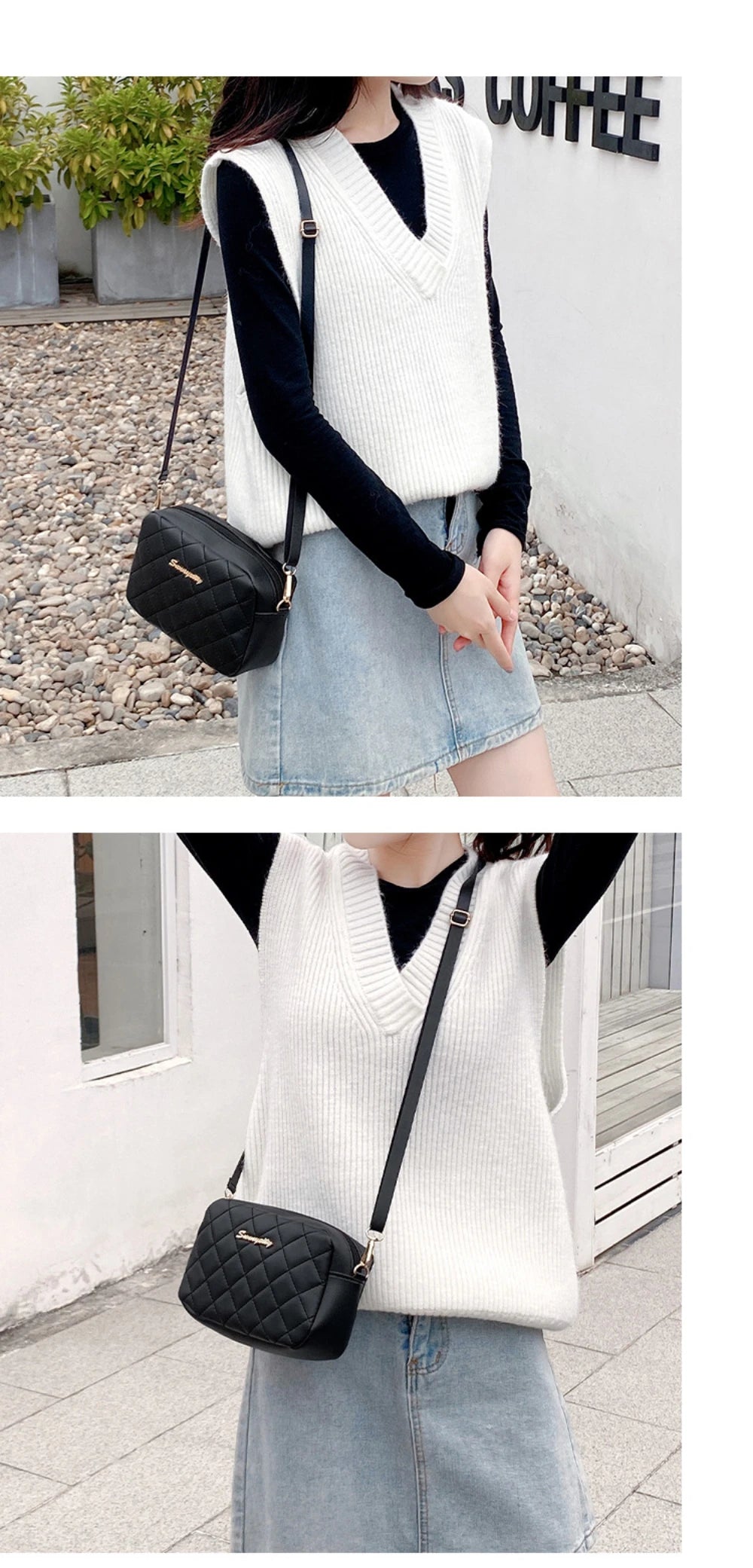 2024 Tassel Small Messenger Bag For Women Trend Lingge Embroidery Camera Female Shoulder Bag Fashion Chain Ladies Crossbody Bags - Smarsty