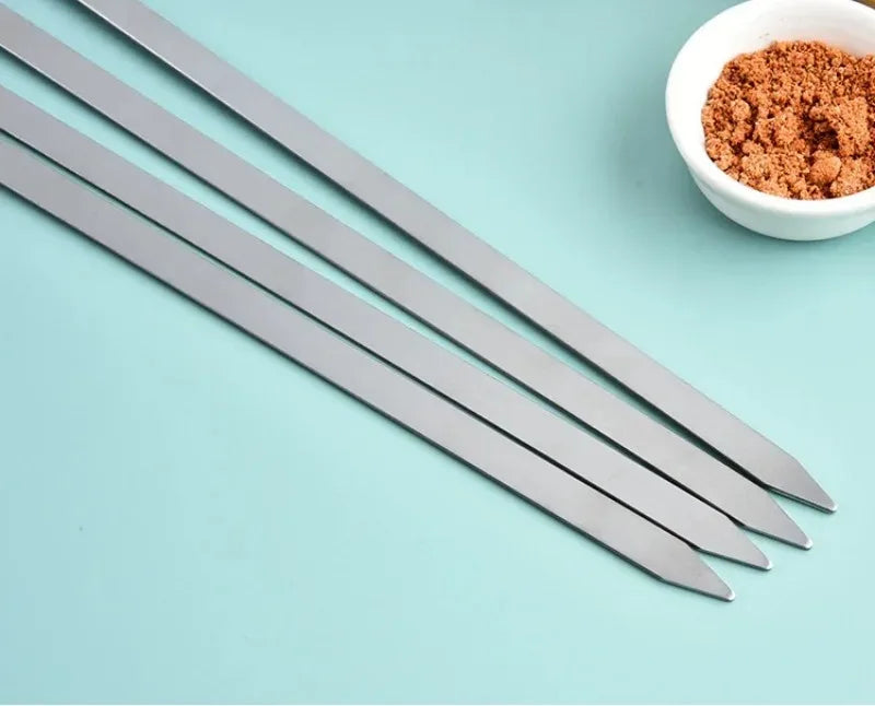 Stainless Steel BBQ Skewers Set for Easy Grilling - Smarsty