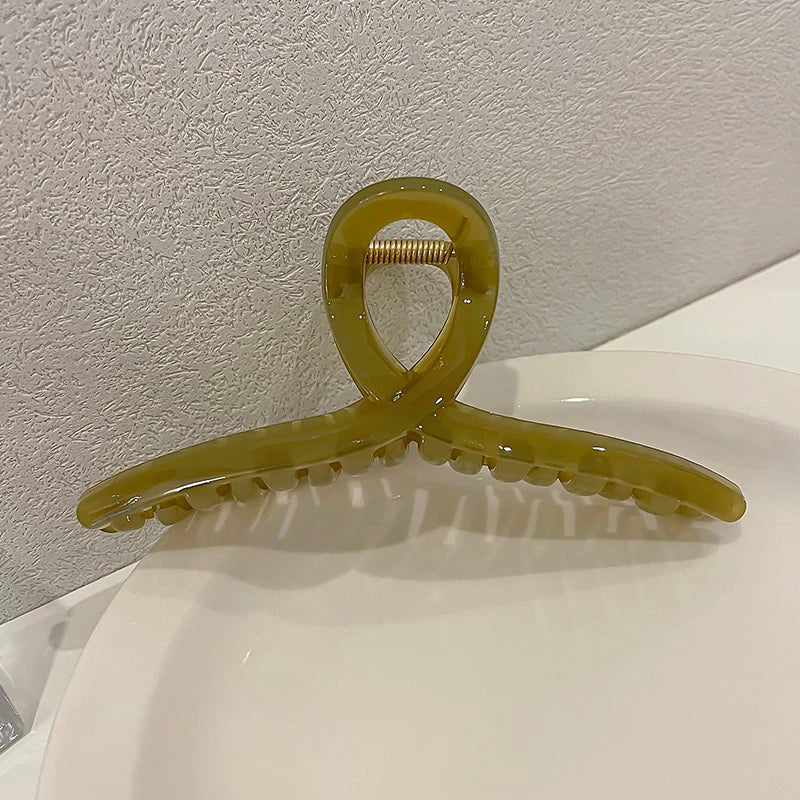 13cm Large Hair Clip For Thick Hair Strong Hold Transparent - Smarsty