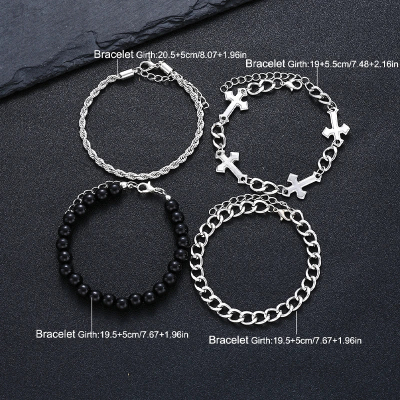 Stainless Steel Bracelet Set for Men and Women - Smarsty