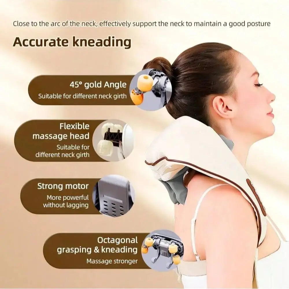 Manual Wooden Massage Roller for Full-Body Relaxation - Smarsty