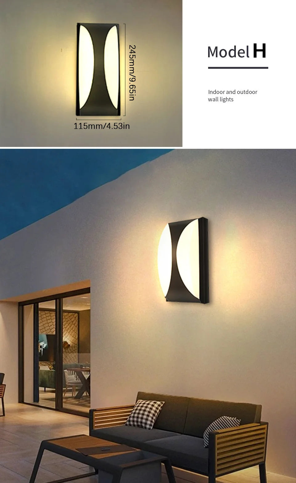LED Outdoor Wall Light with Motion Sensor for Security - Smarsty