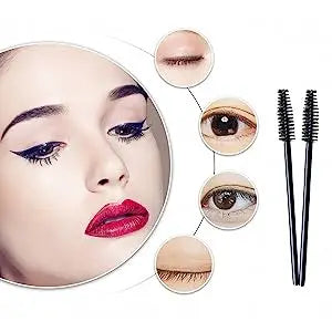 100 Pcs Disposable Eyelash Brushes for Easy Makeup Application - Smarsty