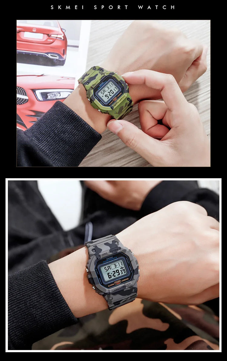 SKMEI 1628 Waterproof Military Digital Watch for Men - Smarsty