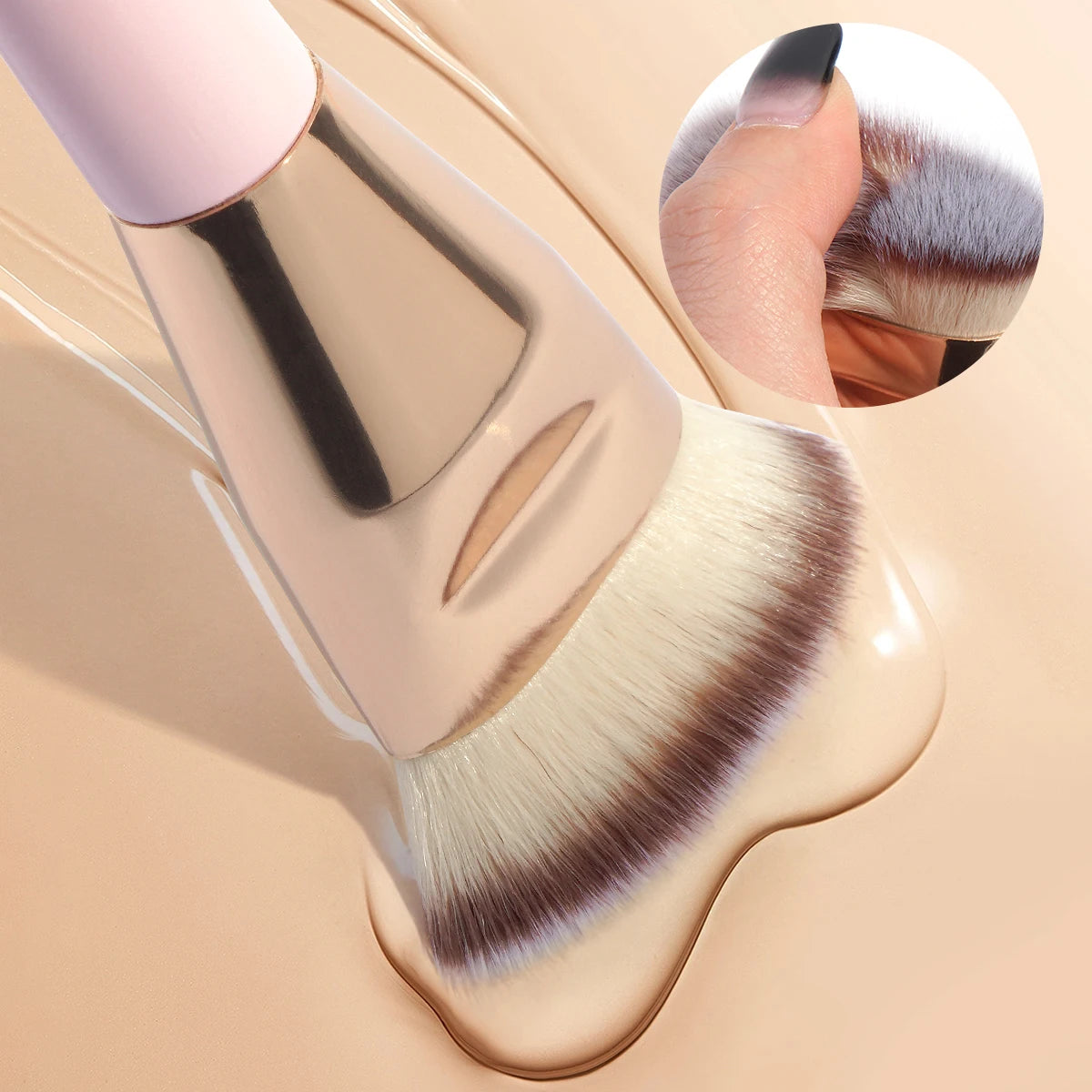 MAANGE 2PCS Flawless Makeup Brush Set for Liquid and Cream - Smarsty