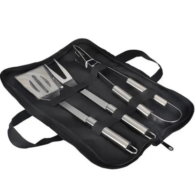 Stainless Steel BBQ Tool Set With Portable Storage Bag - Smarsty
