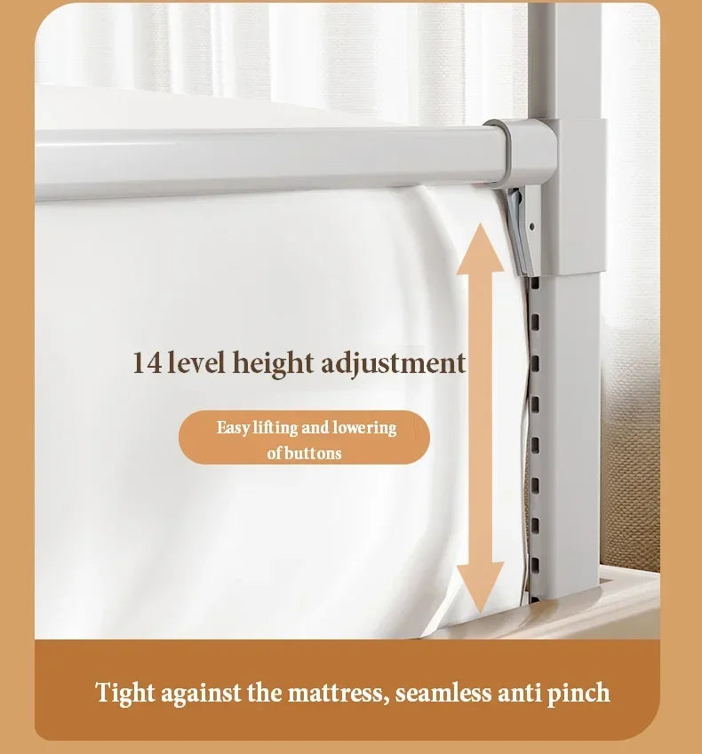 Adjustable Baby Bed Rail Safety Guard For Crib And Bed - Smarsty
