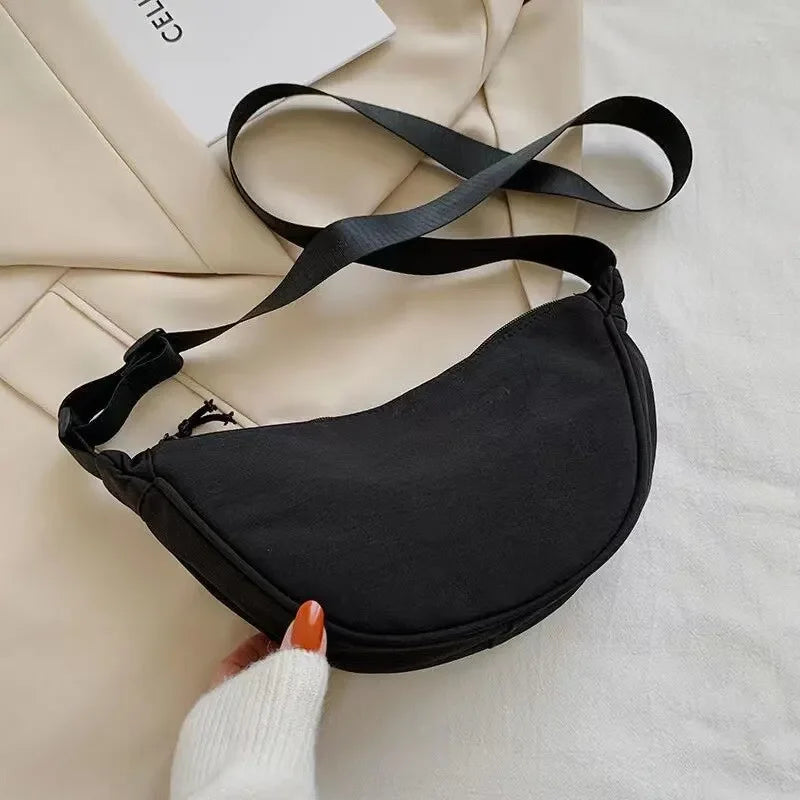 Women Backpack PU Leather Crossbody Bag With Zipper - Smarsty