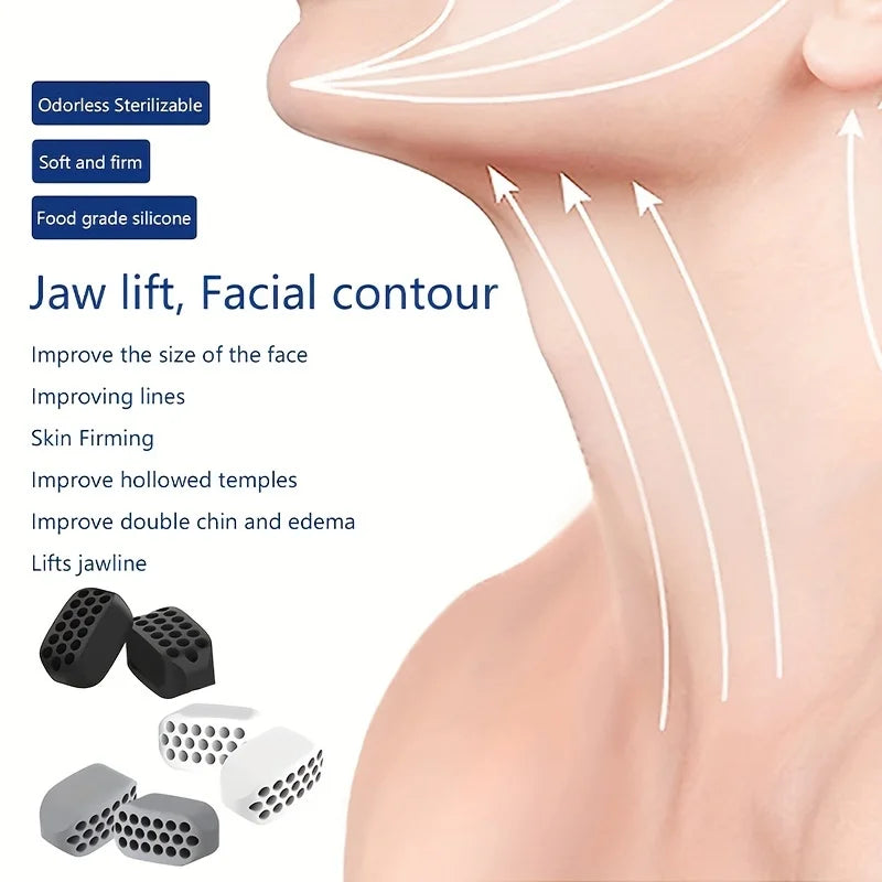 Masseter Ball Facial Muscle Trainer - Silicone jaw trainer for strengthening the masseter muscles and defining the jawline - Smarsty
