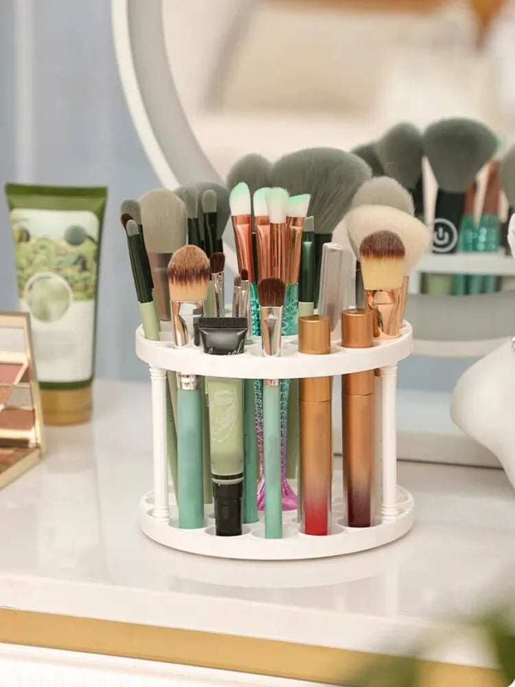 Makeup Brush Storage Rack with Compartment Design - Smarsty