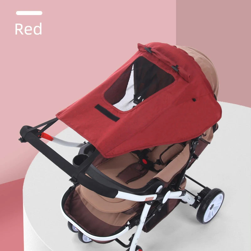 Universal Baby Stroller Accessories Sun Shade UV Protection Sunshade Carriage Canopy Cover for Prams Infants Car Seat Sun Visor by Smarsty