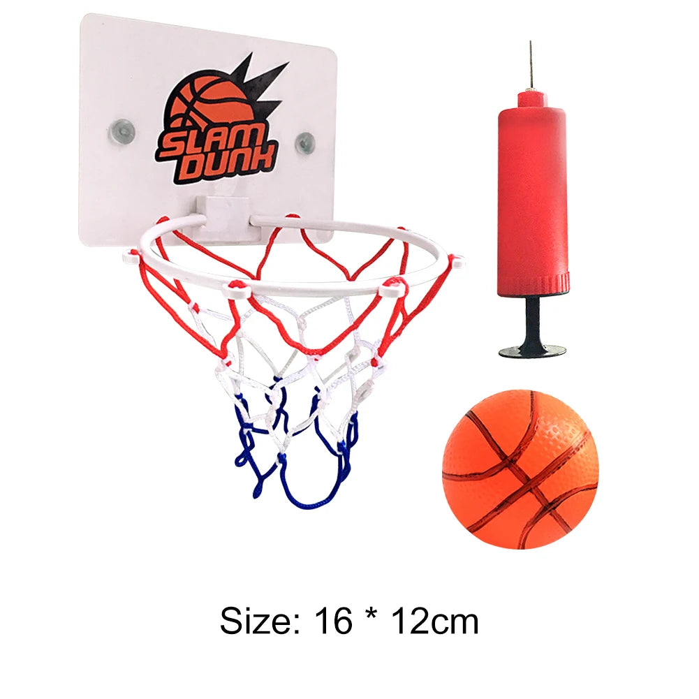 1-5Set Mini Basketball Hoop Set With Ball And Inflatable Kids Funny Game Home Sports Wall Hanging Basket Pump For Indoor Outdoor - Smarsty