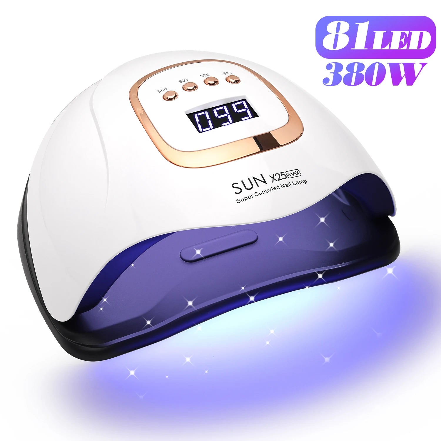 Powerful 380W UV LED Nail Lamp for Quick Curing - Smarsty