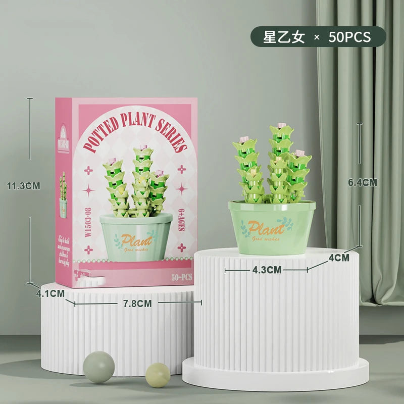 Bouquet Flower Mini Diy Building Block Toys for Children Bricks Blocks for Adults Constructor Micro Bricks Construction Set Gift by Smarsty