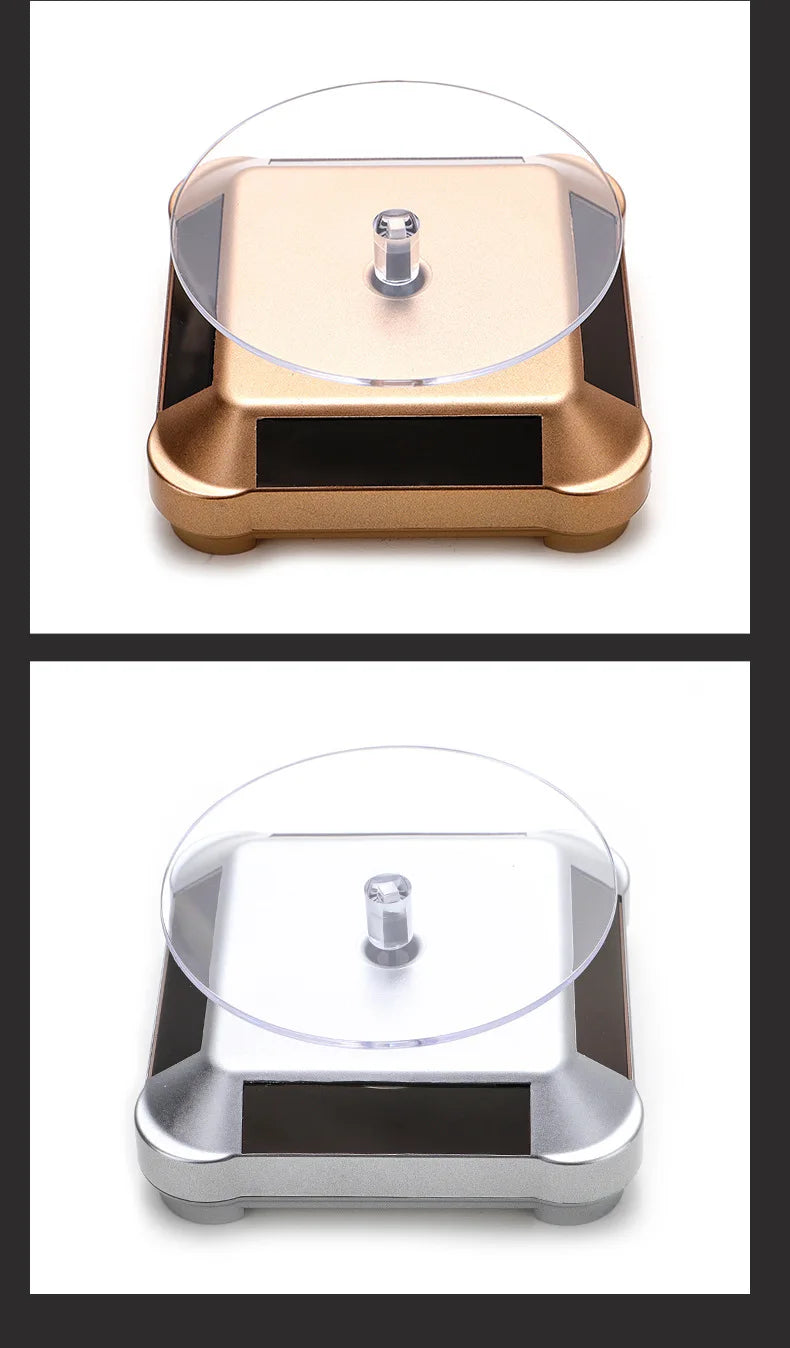 Solar Showcase 360 Rotating Jewelry Organizer Display - Smarsty
