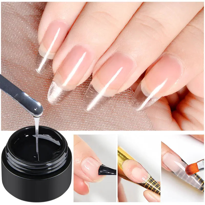 Milk White Quick Extension Gel Nail Polish 8ml Long Lasting Formula - Smarsty
