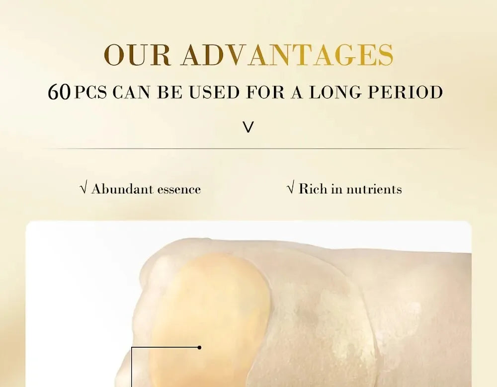 60pcs Collagen Eye Masks for Dark Circles and Puffiness - Smarsty