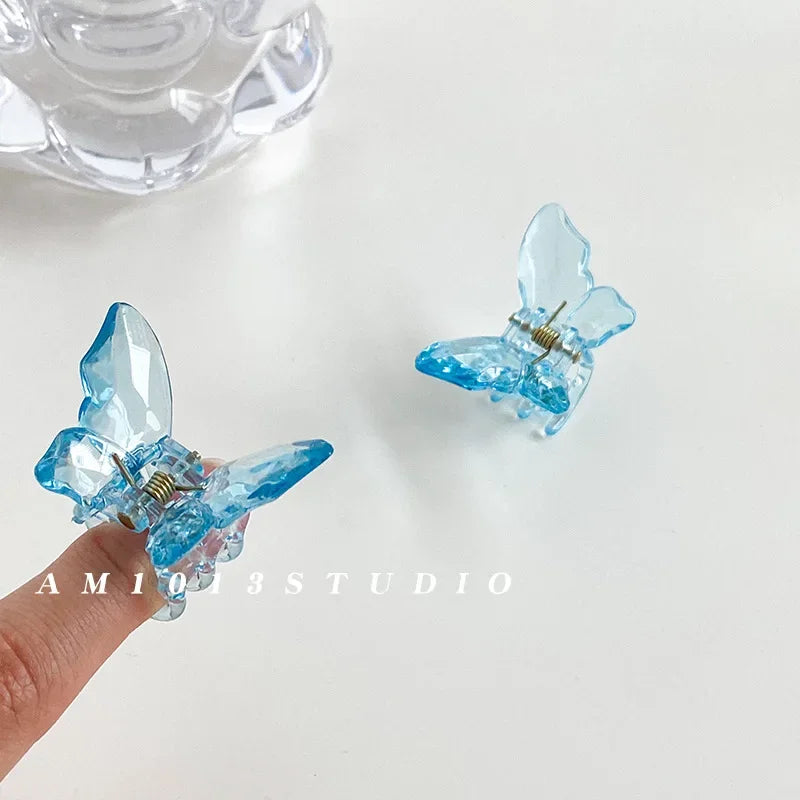Cute Transparent Butterfly Hair Claw Clips Non Slip - Smarsty