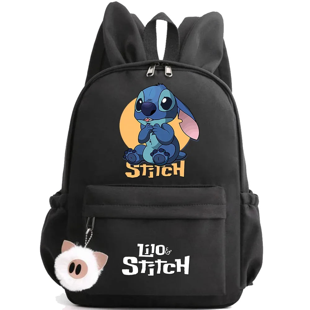 HOT Disney Lilo Stitch Backpack for Girl Boy Student Teenager Children Rucksack Women Casual School Bags Kids Birthday Gift Toy - Smarsty