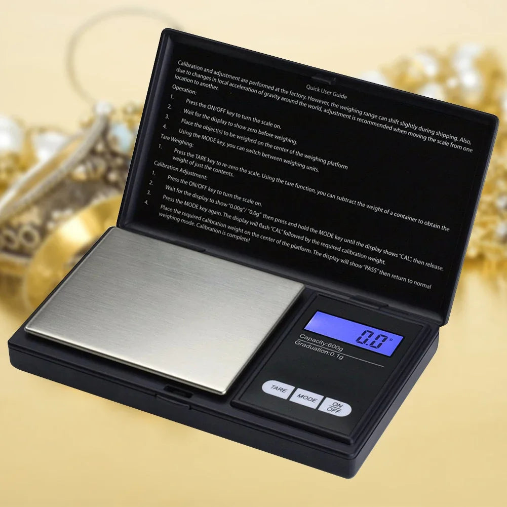 1kg/0.1g Gold Jewellery Weighing Scales Back-lit LCD Display Digital Scale High Precision Scale Auto Off for Jewelry Measurement