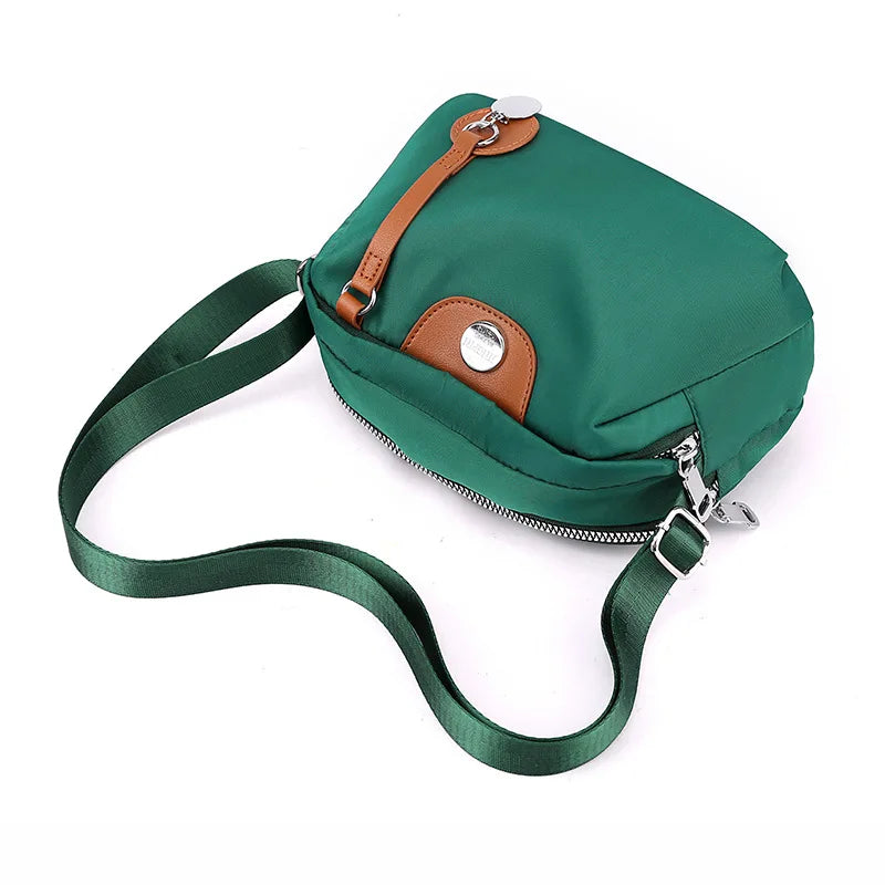 Waterproof Nylon Crossbody Bag For Women With Zipper - Smarsty