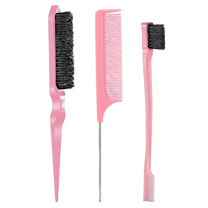 Three-Piece Hair Comb Set for Styling and Precision - Smarsty