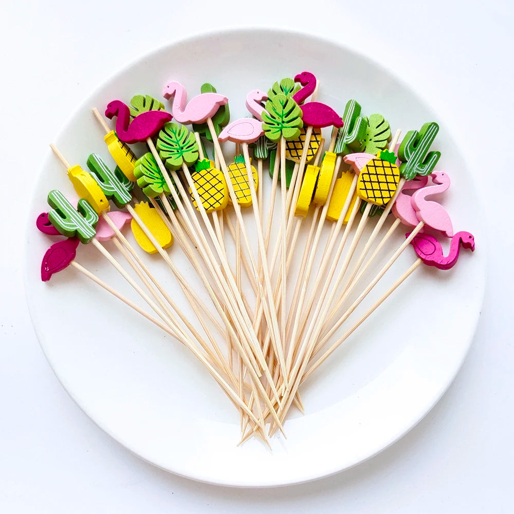 Bamboo Skewers 100Pcs for Parties and Events - Smarsty