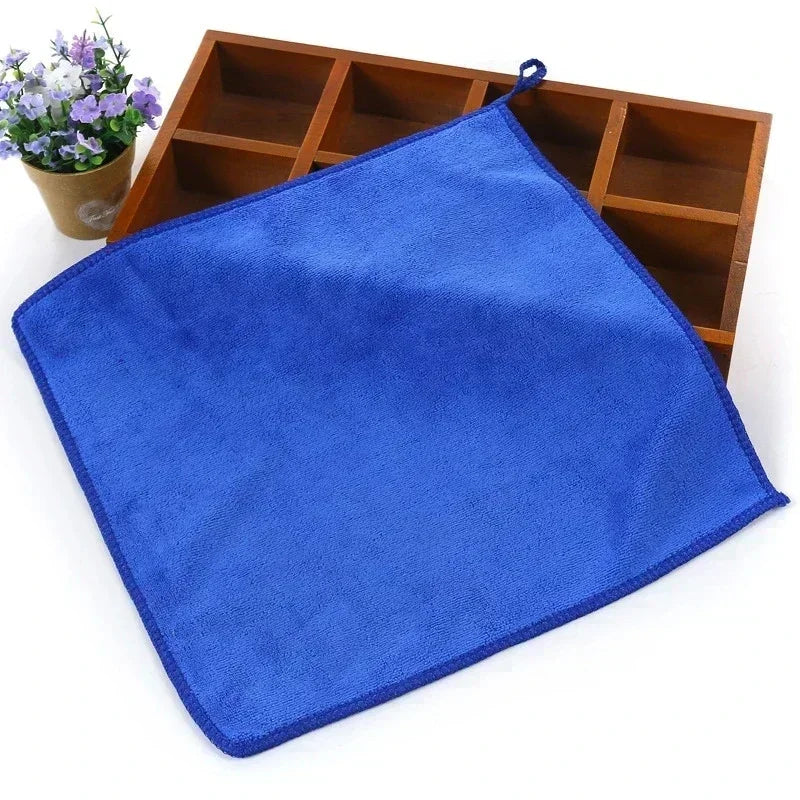 10Pcs Microfiber Towels Car Wash Drying Cloth Towel Household Cleaning Cloths Auto Detailing Polishing Cloth Home Clean Tools - Smarsty