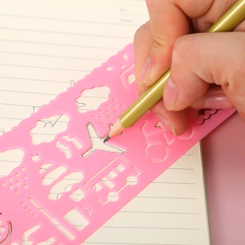 Geometry Spirograph Drawing Stencils Set Painting Template Art Crafts Creative Kids Educational Toy Variety of Flowers Ruler by Smarsty