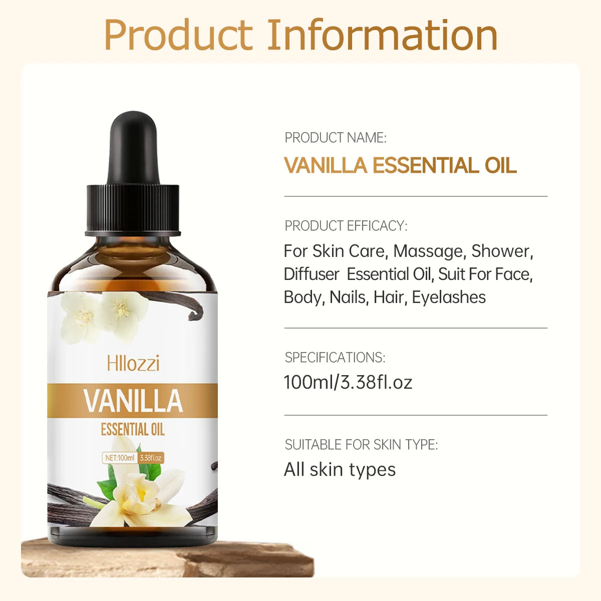 Vanilla Essential Oil for Skin Care and Aromatherapy - Smarsty