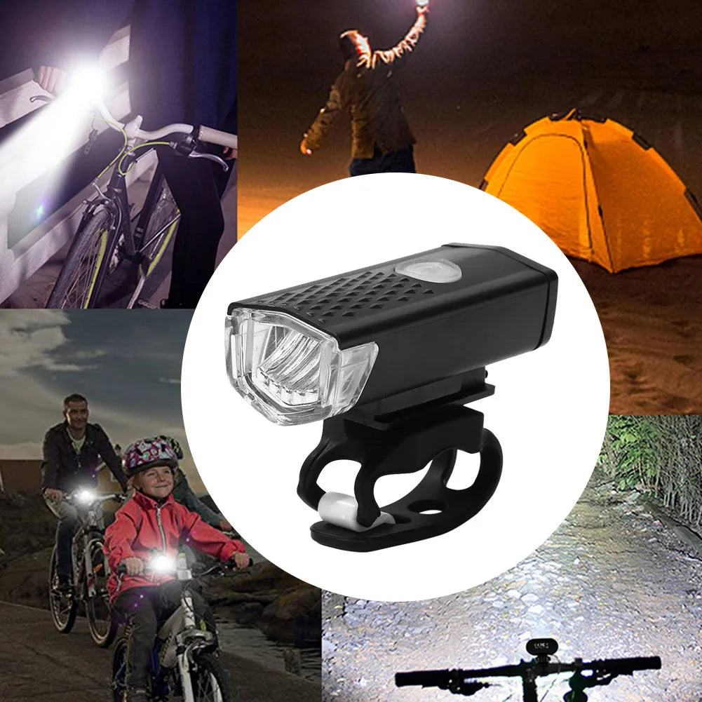 Cycling LED Lantern Bicycle Front Rear Light Set Bike USB Charge Headlight Light MTB Waterproof Taillight Bike Parts Accessories
