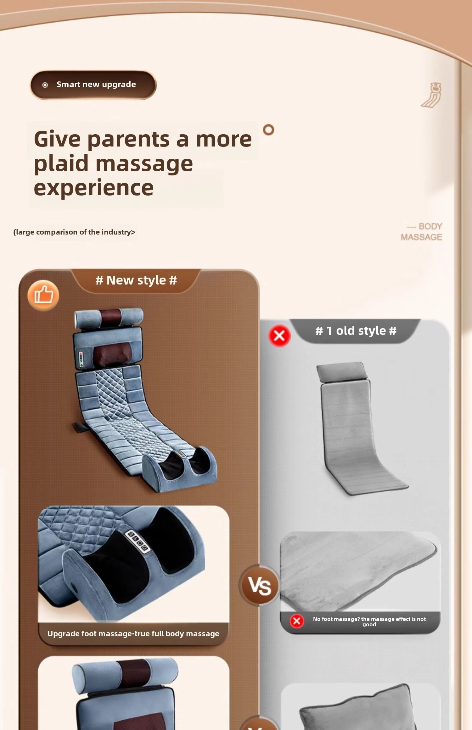 Full Body Massage Pad with 10 Zone Vibration Relief - Smarsty