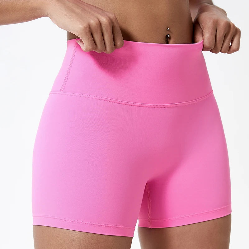 Hearuisavy Running Sports Shorts Women Buttock Lift Gym Leggings Women Cycling Slim Fit Workout Shorts High Waist Yoga Shorts - Smarsty