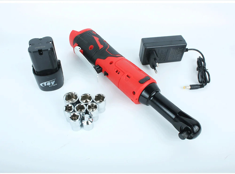 Extended 18V Cordless Electric Ratchet Wrench Set - Smarsty