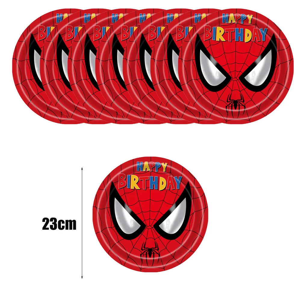 Disney Spiderman Birthday Party Supplies Set - Smarsty
